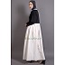Dual colored abaya with Peter Pan Collar Dual colored abaya with Peter Pan Collar